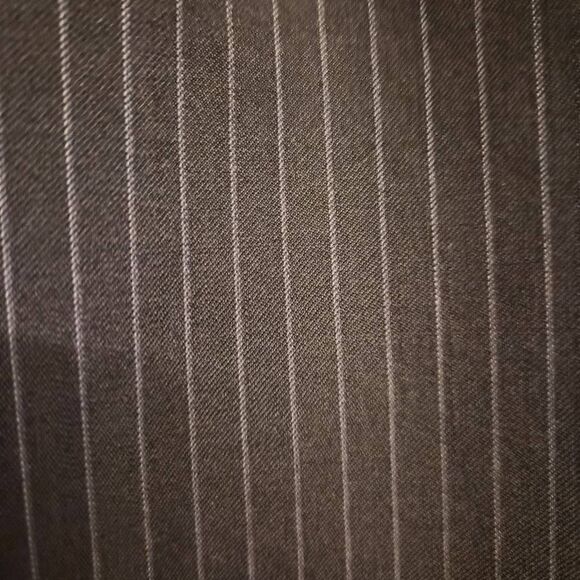 Lauren Ralph Lauren Classic Pinstripe Pleated Workwear Trouser Pants w/ Pockets - Picture 3 of 6